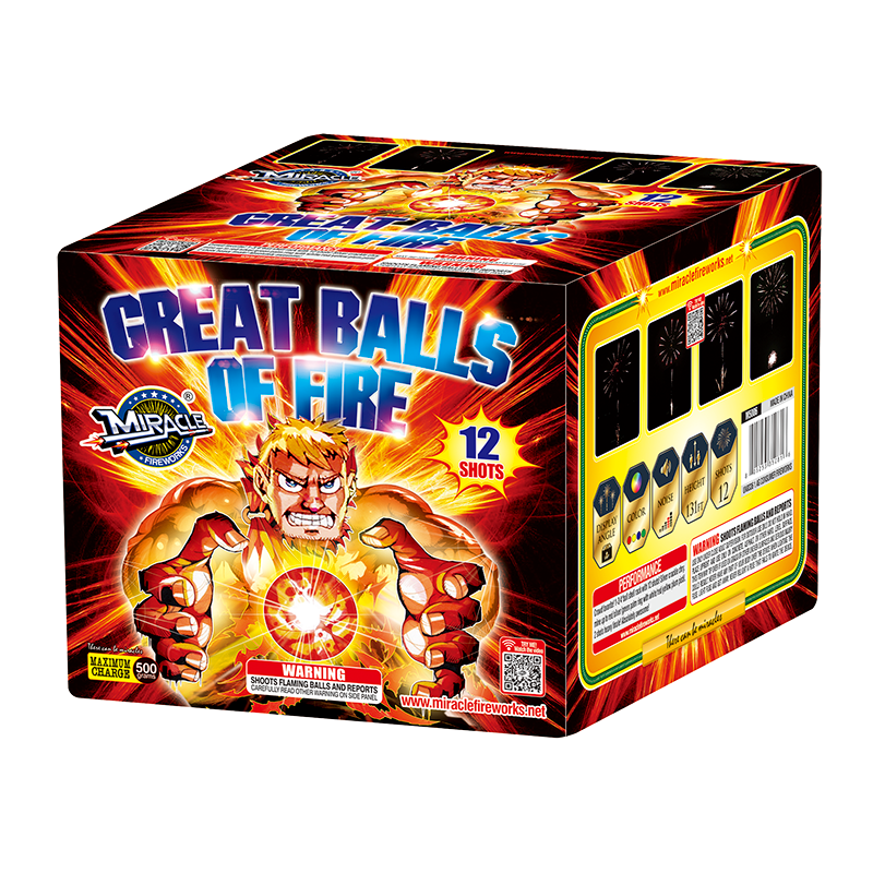 Great Balls of Fire 12 Shots – Helm Fireworks