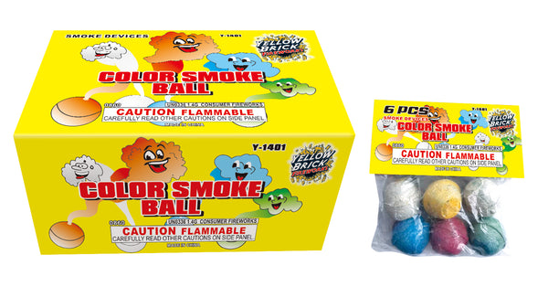 Color Smoke Ball (Paper) 6 pack